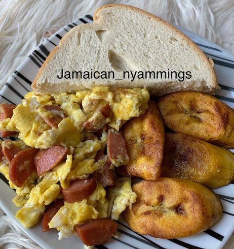 Good eats’s Instagram post: “#kidsrequest #requestgranted #breakfast #morning #sausage #eggs #plantain #bread #foodporn #foodpics #foodpost #foodpic #instagram…” Plantains Breakfast, Jamaica Breakfast, Plantain Bread, Jamaican Breakfast, Food Babe, Food Pictures, Good Eats, Jamaica, Bread