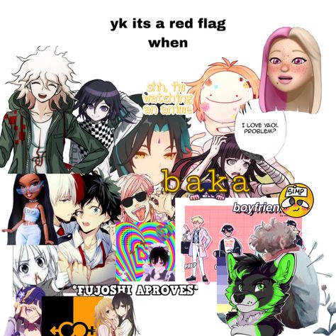 Pro Shipper Slander, Hedonia Slander, Refrainbow Slander, 2012 April Slander, Luv You All! <33 Slander, Red Flag, Me Me Me Anime, Flag, Red