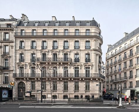 How to recognize Haussmann buildings | Un jour de plus à Paris Haussmann Architecture, Haussmann Paris, Architecture Parisienne, Paris Buildings, French Buildings, Classic Facade, Classical Building, Apartments Exterior, Parisian Architecture