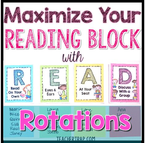 Over the years, I have structured my Reading Block in so many different ways.  My classroom has been the testing ground for everything from the Four Blocks Model to Literacy Stations to Daily 5 to Reading Workshop. And for every system I\\\'ve tried, there are parts that work wonderfully for ... Ela Intervention, Reading Rotations, Classroom Book Clubs, Teaching Comprehension, Meaningful Activities, Literacy Coaching, Kindergarten Language Arts, Reading Anchor Charts, Writers Workshop