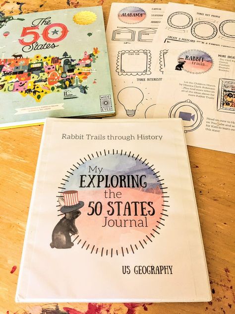 Geography Journal, World History Curriculum Homeschool, Us Geography Homeschool, 50 States Unit Study, Homeschool Country Unit Study, Geography Homeschool, Homeschool Geography Curriculum, Literature Based Homeschool, Geography Printables