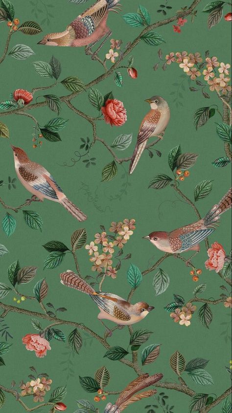 Paintings Phone Wallpaper, India Wallpaper, Sushi Samba, Mughal Art Paintings, Birds Wallpaper, Persian Art Painting, Different Types Of Flowers, Folk Art Flowers, Print Design Art