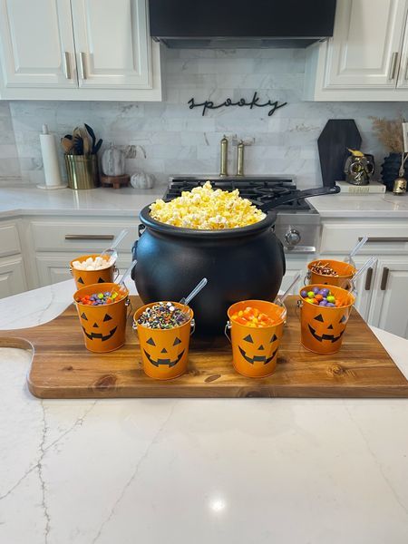 Essentials by Leisure Arts Pom … curated on LTK Football Popcorn, Halloween Movie Night Party, Fall Popcorn, Fun Popcorn, Halloween Sleepover, Halloween Popcorn, Pumpkin Carving Party, Halloween Movie Night, Casa Halloween