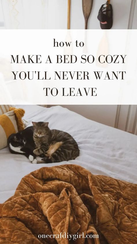 How To Make Your Bed Comfy, Cozy Bed Aesthetic, Comfy Beds, Most Comfortable Bed, Cosy Bed, Top Diy, Comfortable Bed, Comfy Bed, Make Your Bed