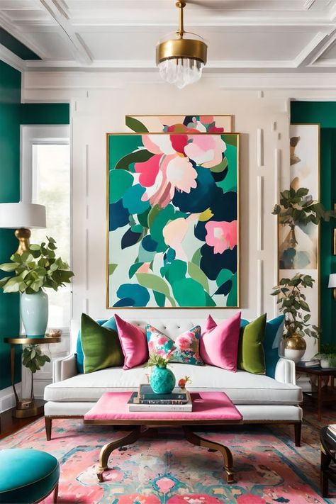 Focal Wall Ideas, Where To Hang Art, Home Art Ideas, Vintage Decorating Ideas, Thrift Store Upcycle, Vintage Decorating, Dorm Art, Apartment Art, Mural Wall Art