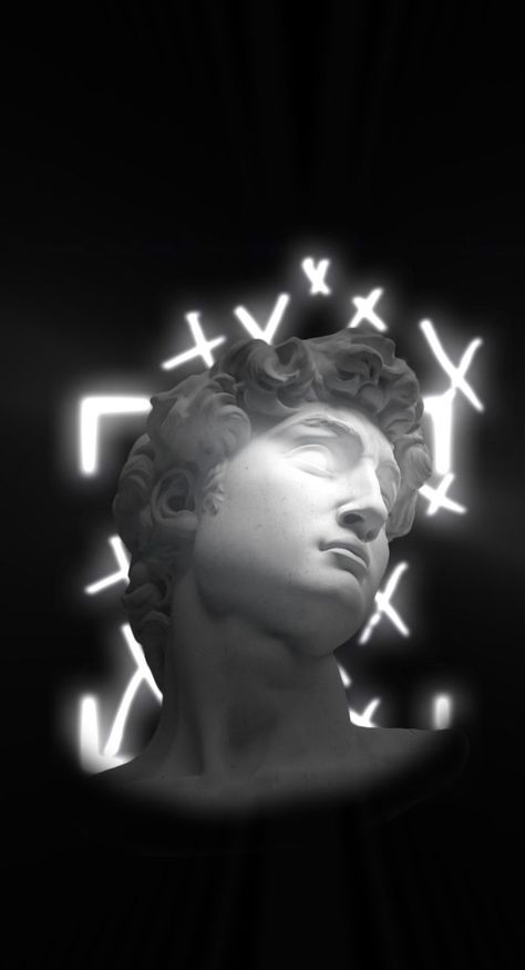 Greek Profile Picture, Dewa Yunani Aesthetic, Yunani Art, Yunani Aesthetic, Aesthetic Statue, Roman Statue, Iphone Wallpaper For Guys, Greek Statues, Aesthetic Cool