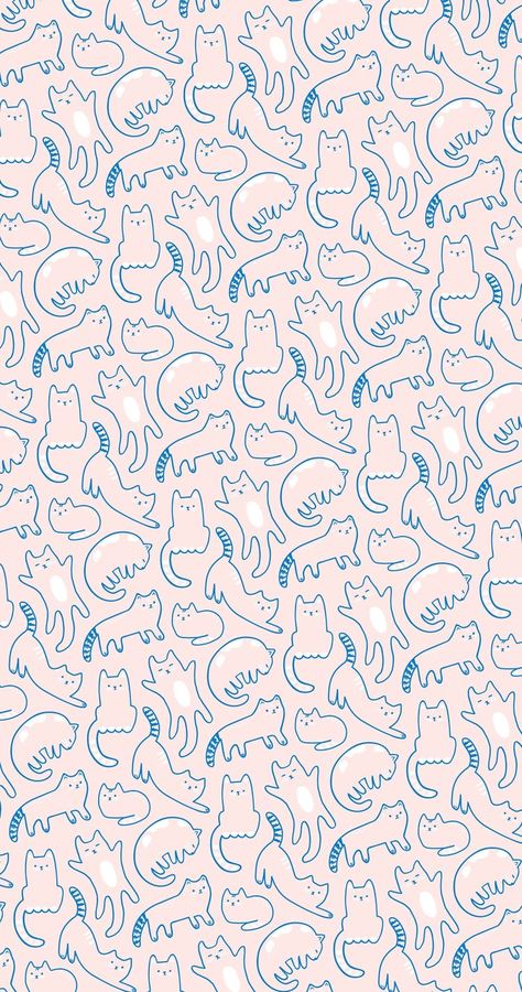 Cat Pattern Wallpaper, Wallpaper Gatos, Cutest Kittens, Cat Phone Wallpaper, Kitten Wallpaper, Cat Background, Cute Cat Wallpaper, Wallpapers Iphone, Cute Patterns Wallpaper