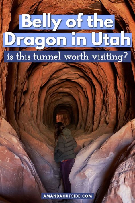 Is the Belly of the Dragon in Utah worth visiting? This Utah travel guide gives you all the details about visiting this manmade tunnel in southern utah along Hwy 89. If you are looking for a family friendly adventure, read the blog for all the details! #utah #usatravel Utah Travel Guide, Utah State Parks, Southwest Travel, Great Basin National Park, Utah Vacation, Southwest Usa, Utah Adventures, Utah Road Trip, Utah Hikes