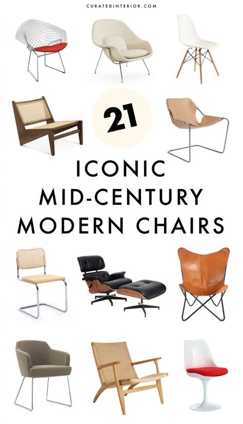 21 Iconic Mid-Century Modern Chair Designs Scandinavian Modern Interior, Midcentury Armchair, Chair Sketch, Scandinavian Chair, Mcm Chair, Modern Decor Accessories, Mid Century Modern Chairs, Living Room Accent Chairs, Decor Garden Ideas