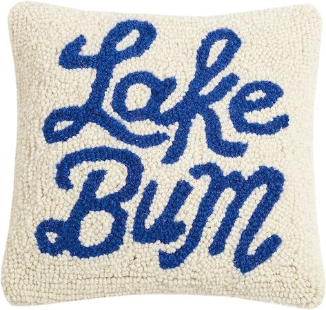 Amazon.com: Peking Handicraft 30JES1604C10SQ Lake Bum Wool and Cotton Pillow, 10 X 10 inch,Multicolor : Home & Kitchen Light Blue Throw Pillows, Rustic Bedding Sets, Hook Pillow, Circle Collage, Hooked Pillow, Embroidered Pillow Covers, Hooked Wool, Rustic Bedding, Pillows Decorative