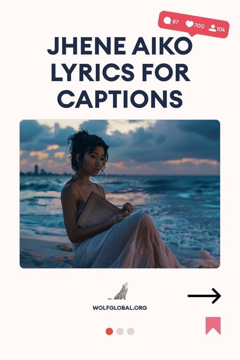 Promotional graphic featuring woman sitting on beach for Jhene Aiko lyrics captions.
Graphic checklist of inspirational phrases related to personal well-being and inner peace.
An advertisement featuring a woman using a laptop surrounded by social media icons, promoting an Instagram engagement service. Song Quotes Lyrics Jhene Aiko, Jhene Aiko Captions, Jhene Aiko Lyrics Captions, Jhene Aiko Captions For Instagram, Jhene Lyrics, Lyrics For Captions, Jhene Aiko Lyrics, Jhene Aiko Quotes, Lyrics Captions