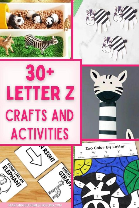 Wrap up your alphabet recognition with these Letter Z Crafts and Activities for preschool. Fun, hands-on learning and creativity! Z Activities For Preschool, Letter Z Crafts For Preschoolers, Letter Z Activities For Preschool, Letter Z Activities, Letter Z Craft, Z Activities, Letter Z Crafts, Preschool Journals, Alphabet Recognition