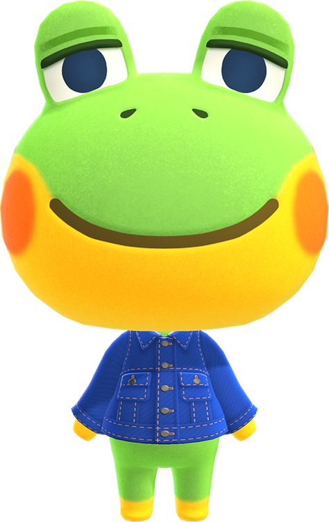 Henry is a smug frog villager in the Animal Crossing series. He first appeared in Animal Crossing: New Leaf. His name is most likely a reference to the fairy tale The Frog Prince, as he shares his name with the frog prince's servant in the story. Frog Heart, Lazy Animals, Animal Crossing Wiki, Virgo Birthday, City Folk, Animal Crossing Characters, Animal Crossing Villagers, Green Animals, Striped Table