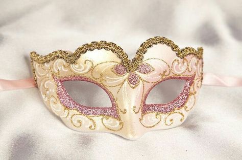 Caretas Pink Masquerade Mask, Masks For Kids, Masquerade Wedding, Venetian Masquerade Masks, Ball Mask, Pink Mask, Yule Ball, Venetian Masquerade, Gold Mask