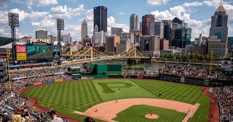 With just three words, Pittsburgh was thrust into the center of the global climate fight. And boy, did it come out swinging. Pittsburgh Travel, Kota New York, Mlb Stadium, Major League Baseball Stadiums, Pittsburgh Skyline, Baseball Drills, Pittsburgh Pirates Baseball, Mlb Stadiums, Pnc Park