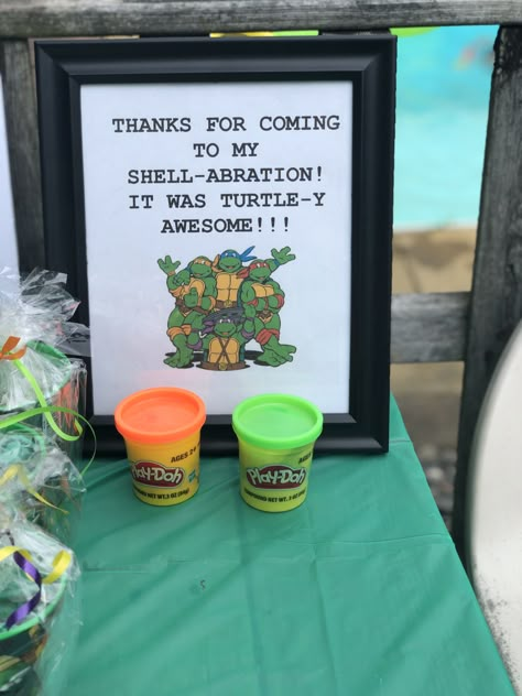 Tmnt Birthday Party Ideas Food, Ninja Turtle First Birthday, Ninja Turtle Birthday Theme, Tmnt Birthday Party Ideas, Ninja Turtle Birthday Shirt, Ninja Turtles Birthday Party Ideas, Ninja Turtle Birthday Cake, Ninja Turtle Theme, Nemo Birthday Party