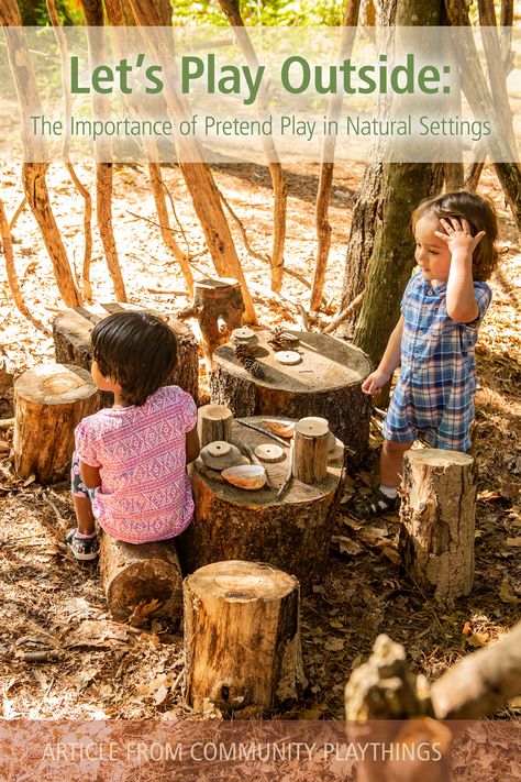 Outdoor Program Early Childhood, Waldorf Outdoor Play, Waldorf Outdoor Play Space, Waldorf Method, Nature Based Classroom, Daycare Playground, Nature Based Play, Waldorf Preschool, Waldorf Kindergarten