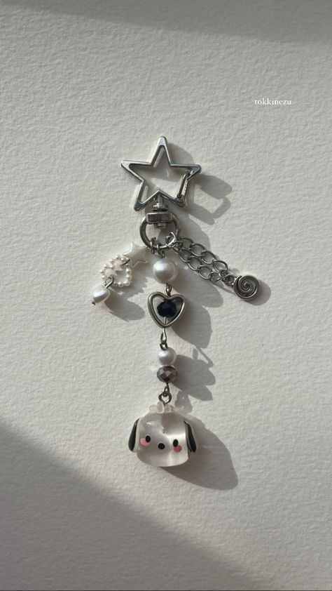 Pochacco Phone Charm, Pochacco Necklace, Pochacco Birthday, Pochacco Keychain, Y2k Keychain, Aesthetic Sanrio, Sanrio Keychain, Ocean Treasures, Birthday Wishlist