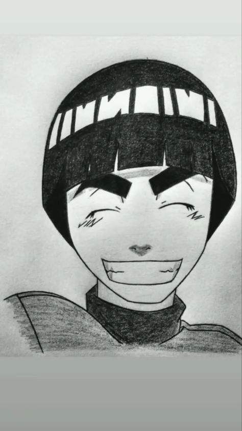 Lee Drawing Naruto, Rock Lee Drawing, Naruto Drawings Easy, Lee Naruto, Drawing Rocks, Naruto Painting, Naruto Sketch Drawing, Naruto Sketch, Best Anime Drawings