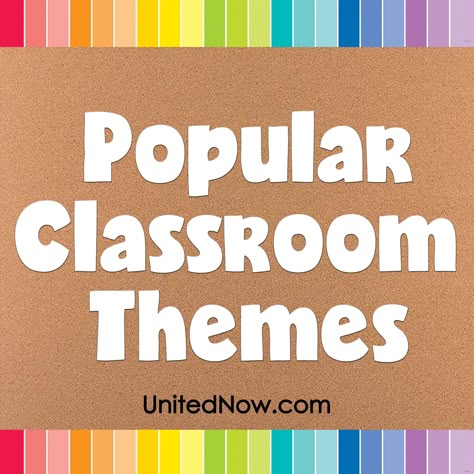 Choose from dozens of the most popular classroom themes! Creative Classroom Themes, Pre K Class Themes, Back To School Theme Preschool Classroom, Elementary Themes For The Year, 2024-2025 Classroom Themes, School Year Themes Elementary, School Wide Themes For The Year, Elementary School Themes For The Year, Class Names Ideas