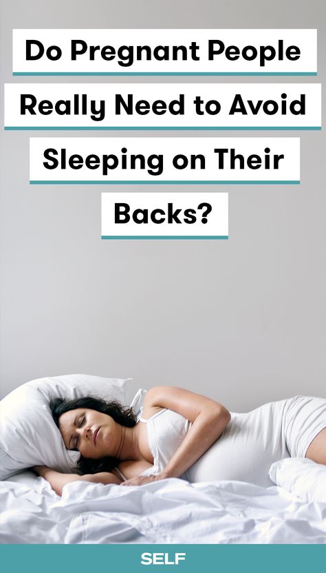 You may have heard that sleeping on your back is on that list of don'ts when you're pregnant. But is it really something you need to worry about? Here's what research and experts have to say. Sleeping When Pregnant, Sleep On Left Side, Why Cant I Sleep, Sleep While Pregnant, Sleeping On Back, Pregnancy Second Trimester, 33 Weeks Pregnant, Pregnancy Tips For New Moms, Pregnant Sleep