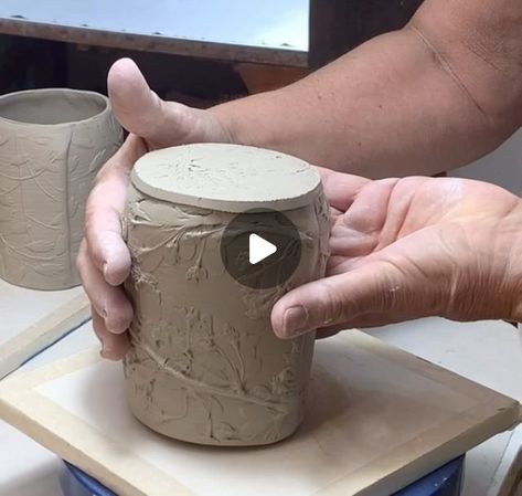 Handbuilt Mug, Slab Mug Ideas, Hand Built Mug, Handbuilt Mugs, Slab Mug, Big Mug, Hand Building, Clay Mugs, Ceramic Ideas