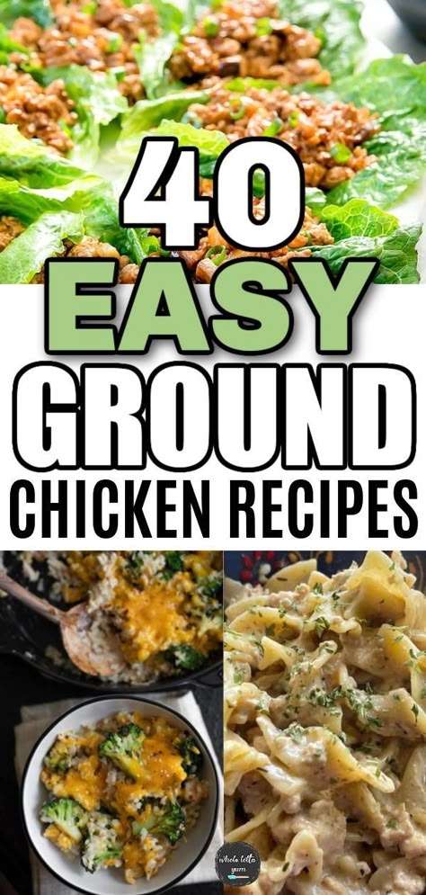 Chicken Meals Dinners Healthy Recipes, Low Carb Ground Chicken Recipes For Dinner, Ground Chicken Stove Top Recipes, Ground Chicken With Rice Recipes, Ground Chicken And Cream Of Chicken, Ground Chicken Meals Easy Dinners, Honey Garlic Ground Chicken, Ground Chicken Bowl Recipes, Asian Recipes With Ground Chicken