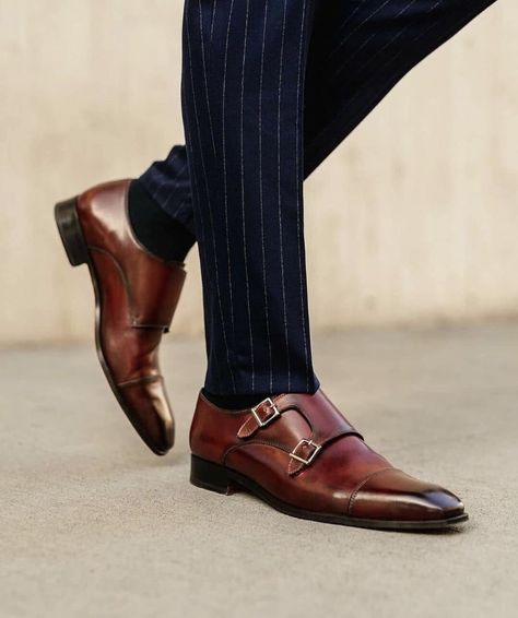 Monk Strap Shoes Men, Double Monk Strap Shoes, Roller Shoes, Mens Dress Boots, Double Monk Strap, Black Men Fashion Swag, Gentleman Shoes, Dress Suits For Men, Formal Mens Fashion