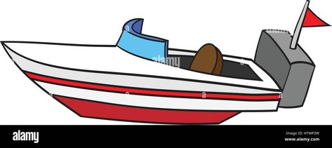 Boat Clipart, Speed Boat, Draw Art, Window Painting, Speed Boats, Rock Painting, Photo Illustration, Cartoon Drawings, Painted Rocks