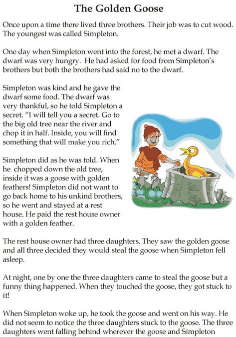 Grade 5 Reading Lesson 23 Short Stories The Story Without An End 2 054 The Golden Goose Story, Story Reading For Grade 3, Grade 3 Reading, Stories With Moral Lessons, English Moral Stories, Short Moral Stories, English Stories For Kids, English Short Stories, Reading Comprehension Lessons