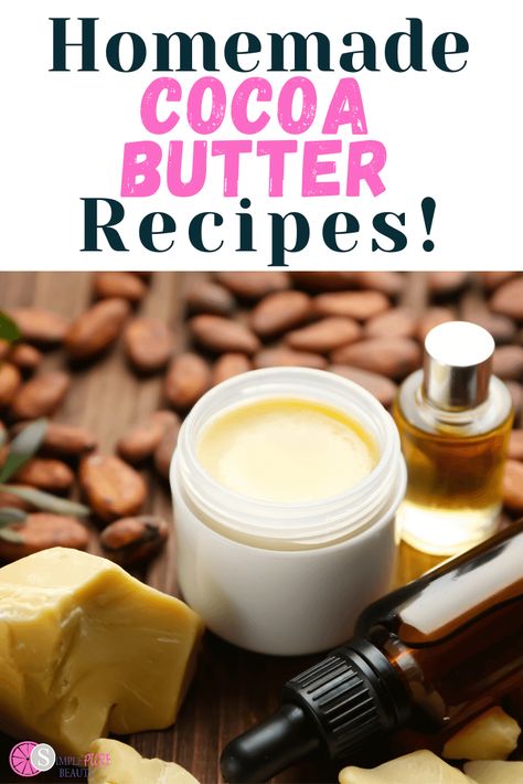 Cocoa Butter Face Cream, Cocoa Body Butter, Shea And Cocoa Butter Body Butter, Cocoa Butter For Hair, Raw Cocoa Butter Recipes, Coco Butter Recipes, Cocoa Butter Body Butter, Homemade Cocoa Butter Lotion, Cocoa Butter Recipes Body Creams