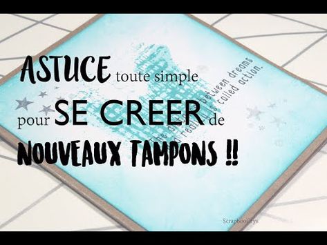 ASTUCE SCRAP pour TAMPONS : créez-vous de nouveaux tampons avec les vôtres ♥ - YouTube Tampon Scrapbooking, Projets Cricut, Scrapbooking Techniques, Digi Stamps, Tampon, Scrapbook Albums, Pop Up, Scrapbooking, Cricut