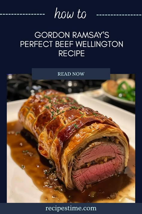 Get ready to impress your friends and family with Gordon Ramsay's incredible Beef Wellington recipe! This classic dish features a mouthwatering tenderloin wrapped in luscious layers of mushroom duxelles and crispy puff pastry. Whether you're crafting a fancy dinner or hosting a festive gathering, this beef Wellington is sure to steal the show. Follow along for easy step-by-step instructions and tips to make it a repeat favorite in your kitchen Best Beef Wellington Recipe, Gordon Ramsay Beef Wellington, Easy Beef Wellington, Individual Beef Wellington, Gordon Ramsay Recipes, Wellington Recipe, Gordon Ramsay Recipe, Beef Wellington Recipe, Beef Fillet