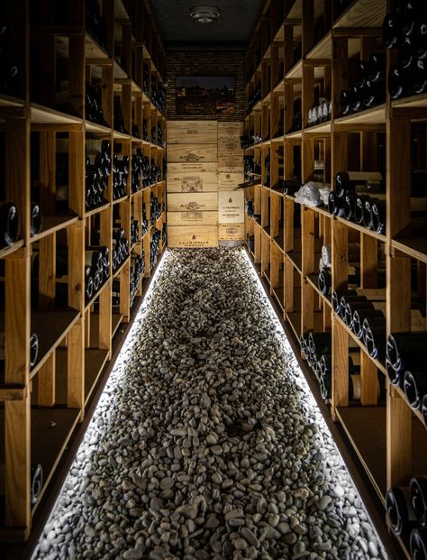 Underground Wine Cellar Ideas, Wine Cellar Restaurant, Wine Cave Design, Cellar Floor, Rustic Wine Cellar, Wooden Wine Cellar, Winery Cellar, Cave Vin, Cellar Inspiration