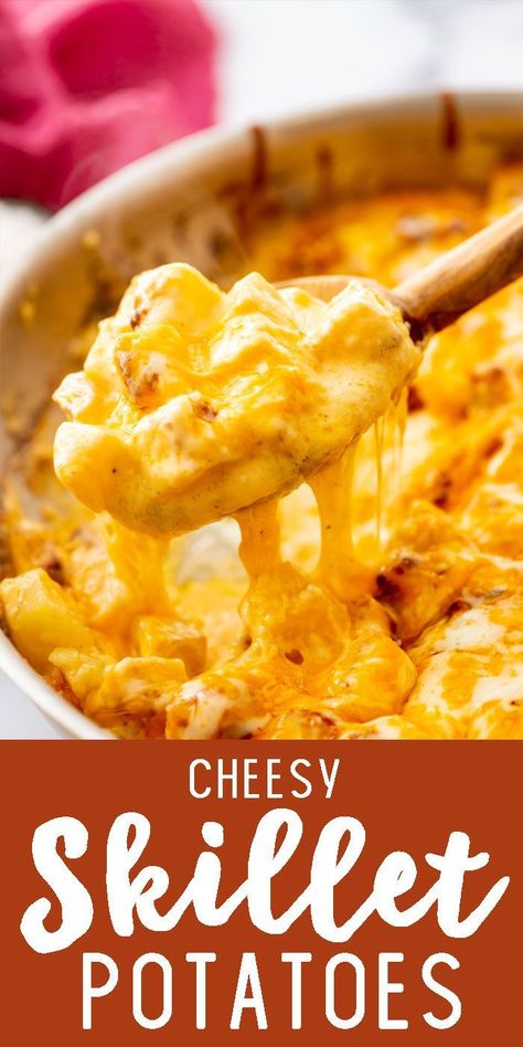 Cheesy skillet potatoes are a fantastic, creamy, potato dish made in a skillet. Stovetop Cheesy Potatoes, Potatoes Easy, Meal Planning App, Skillet Potatoes, Cheesy Potato, Family Eating, Creamy Potato, Cheesy Potatoes, Family Dinner Recipes