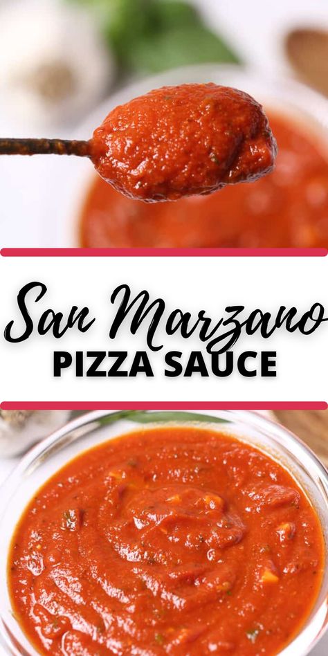 Homemade San Marzano Pizza Sauce is a quick recipe that requires little effort but comes with a big payoff in it’s versatility and flavor. The fresh taste will make this sauce your new obsession. Marinara Pizza Sauce, Homemade Spicy Pizza Sauce, Best Homemade Pizza Sauce Recipe, Pizza Sauce Authentic Italian, Pizza Sauce With San Marzano Tomatoes, Raos Pizza Sauce Recipe, Traditional Pizza Sauce, Neapolitan Pizza Sauce, Homemade Pizza Sauce With Tomato Sauce