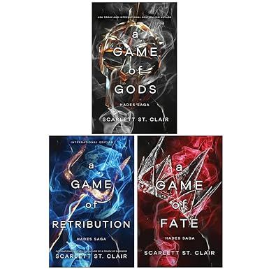 Hades x Persephone Saga 3 Books Collection Set By Scarlett St. Clair(A Game of Gods, A Game of Retribution & A Game of Fate): Scarlett St. Clair: 9781464221026: Amazon.com: Books A Game Of Fate, Hades X Persephone, Scarlett St Clair, Hades And Persephone, Books Collection, Book Collection, Books