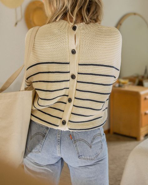 Breton Sweater, Striped Sweater Outfit, Winter Attire, Cold Weather Fashion, Mode Inspo, 가을 패션, Inspiration Mode, Crewneck Sweater, Outfits Casuales