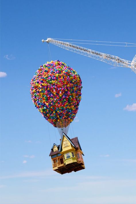 Stay in ‘Up’ House or ‘Inside Out 2’ HQ With New Airbnb Icons Offerings Up House Pixar, Cartoon Up, Airbnb App, Carl Fredricksen, Up Pixar, Film Anime, Brand Refresh, Floating House, Mila Kunis