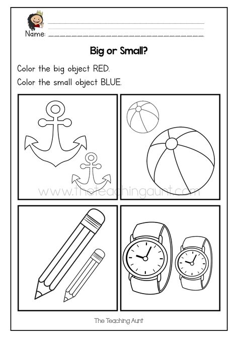 Sizes Worksheet Preschool, Big Or Small Activities, Size Worksheets For Preschool, Big And Small Activities Preschool Free Printable, Big And Small Worksheets Kindergarten, Big And Small Worksheets For Preschool, Big And Small Worksheets, Big And Small Activities Preschool, Preschool Activity Sheets