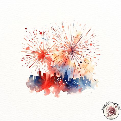 Watercolor Colorful Fireworks Clipart: City and Nature Scene for Joyful Celebrations and Festive Moments https://digitalduskyrose.etsy.com/listing/1806628481 Capture the magic of celebration with our Watercolor Colorful Fireworks Clipart! This vibrant collection features beautiful fireworks bursting over cityscapes and nature scenes, perfect for creating festive invitations, scrapbooking layouts, party decor, and other joyful moments. Whether you're designing for New Year's Eve, 4th of July,... Watercolour Fireworks, Firework Watercolor, Fireworks Watercolor, Watercolor Fireworks, Fireworks Clipart, City And Nature, Beautiful Fireworks, Colorful Fireworks, 2024 Year