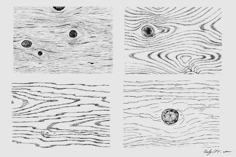 Draw Wood Grain, Wood Texture Drawing, Wood Grain Drawing, Wood Grain Vector, How To Draw Wood, Grain Drawing, Tree Textures, Texture Drawing, Line Texture