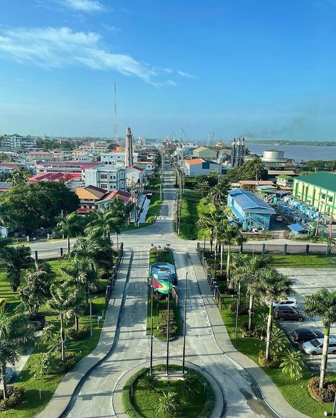 Guyana Culture, Guyana Aesthetic, Georgetown Guyana, Guyana Flag, British Guiana, Caribbean Culture, American Architecture, Dream Travel Destinations, South America Travel