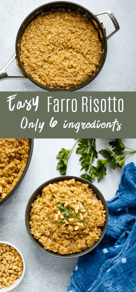 Traditional Risotto, Farro Risotto, Rice Alternatives, Farro Recipes, Meatless Meal, Risotto Rice, Vegetarian Sides, Arborio Rice, Rice Pasta