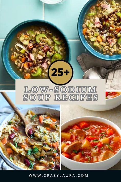 Dive into low-sodium soup recipes that pack a flavor punch! Say yes to health without sacrificing taste, one comforting, hearty bowl at a time. #HealthyRecipes #Soup #LowSodium #Recipes Healthy Ramen Recipes, Healthy Taco Soup, Easy Low Sodium Recipes, Low Sodium Bread, Low Sodium Recipes Heart, Low Sodium Soup, Chicken Meatball Soup, Creamy Chicken Stew, Peanut Butter Blossoms Recipe