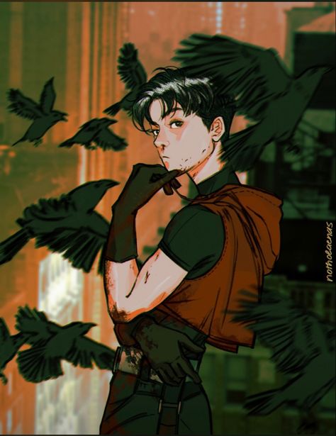 Tim Drake Art, Composition Ideas, Paint The Town Red, Art Hacks, Tim Drake, Male Character, Batman And Robin, Design Board, Character Inspo