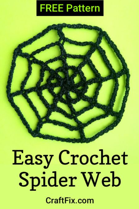 Spider Web Out Of Yarn, Crochet Spider Web Applique, Free Crochet Spiderweb Pattern, Diy Crochet Spider Web, Crochet Spider Web Tutorial, Crocheted Spider Web Pattern Free, Crochet A Spider Web, Free Spider Web Crochet Pattern, Crochet Spider Applique Free Pattern