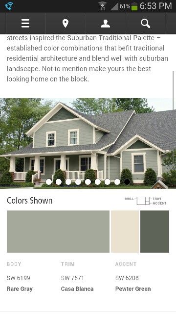 Open Kitchens, Exterior Paint Schemes, Interior Paint Colors Schemes, House Paint Color Combination, Color Combinations Paint, Exterior House Paint Color Combinations, House Remodeling, Exterior House Color, Revere Pewter