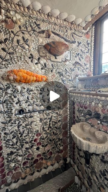 Grotto Bathroom, The Grotto, Shell Ideas, March 8, Magical World, Shells