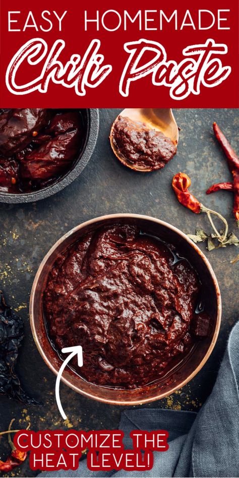 Chili Paste Recipe, Smoky Chili, Making Chili, How To Make Chili, Dried Peppers, Paste Recipe, Homemade Chili, Chili Paste, Seasonal Ingredients